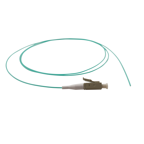 CMW Ltd Fibreoptic | OM3-1m LC 50/125um pigtail Aqua