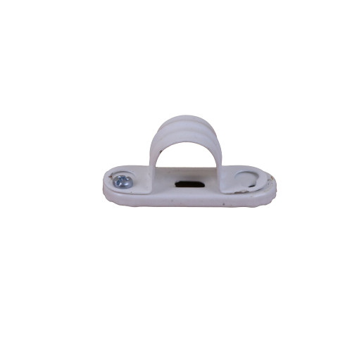 dietzel univolt rigid pvd conduit tube fittings SBS20WH | 20mm White Metal Saddle Clips Fire Rated
