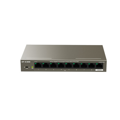 IP-Com G1109P-8-102W | 9-Port Gigabit Unmanaged Switch With 8-Port PoE
