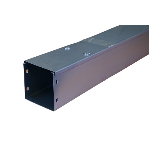 Trench ST44 Metal Trunking 100mm x 100mm 3m Trunking Length with SpeedlockTurnbuckle Fixing Galvanised