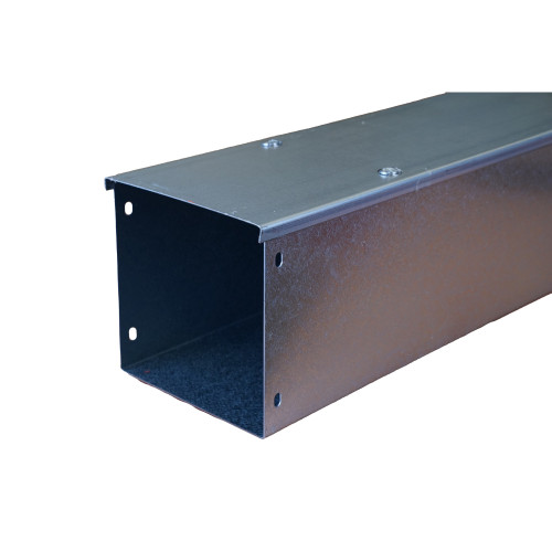 Trench ST66 Metal Trunking 150mm x 150mm 3m Trunking Length with SpeedlockTurnbuckle Fixing Galvanised