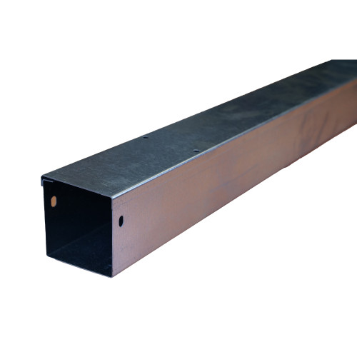 Trench ST33-SEC Metal Trunking 75mm x 75mm 3m Trunking Length with Tamperproof Fixing Galvanised