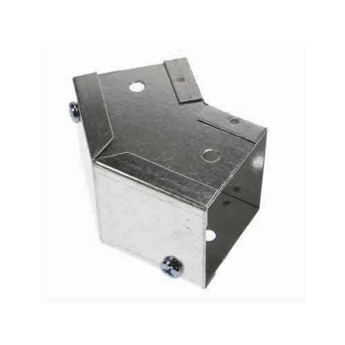 CMW Ltd, Algar, Galvanised Cable Trunking | 100 x 100mm Galvanised Trunking External 45 Degree Bend