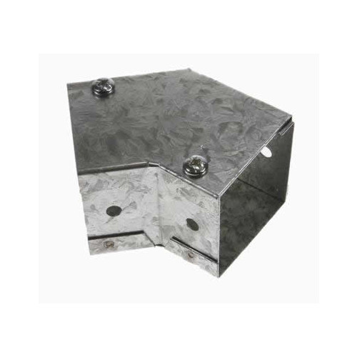 CMW Ltd, Algar, Galvanised Cable Trunking | 100 x 100mm Galvanised Trunking Flat 45 Degree Bend