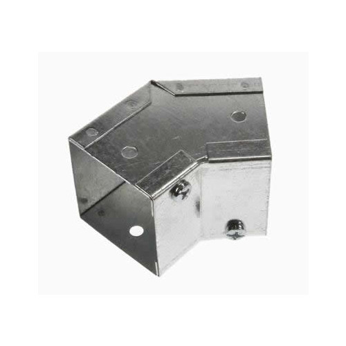 CMW Ltd, Algar, Galvanised Cable Trunking | 100 x 100mm Galvanised Trunking Internal 45 Degree Bend