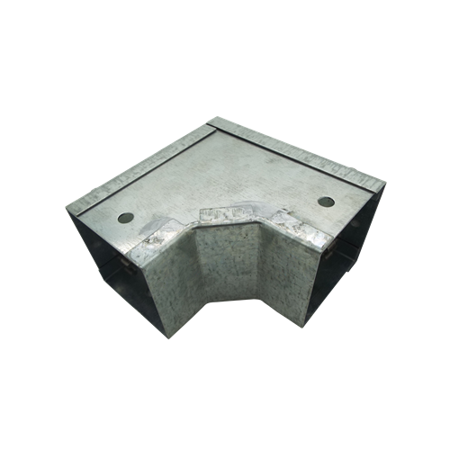 CMW Ltd, Algar, Galvanised Cable Trunking | 100 x 100mm Tamper Proof Galvanised Trunking External Bend