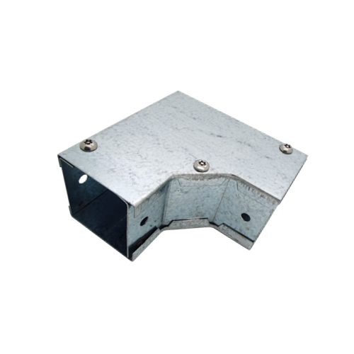 CMW Ltd, Algar, Galvanised Cable Trunking | 100 x 100mm Tamper Proof Galvanised Trunking Flat Tee