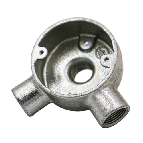 20mm Galvanised Angle Back Outlet