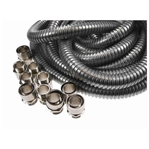 CMW Ltd, Galvanised Flexible Conduit | 20mm Galvanised Conduit Kit