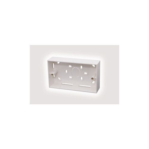 HellermannTyton HTC-BB2G3710/WH Double Gang 37mm Back Box White