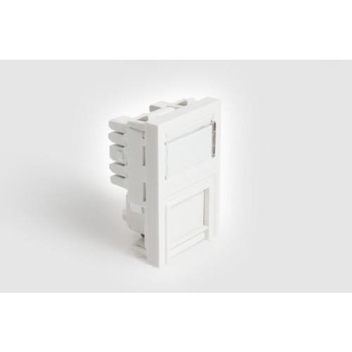 HellermannTyton HTC-C6U-6C50/WH Cat6 UTP 38.5x22 Euro Module White (Box/50)