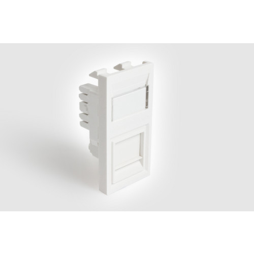 HellermannTyton HTC-C6U-EM50/WH Cat6 UTP 50x25 Euro Module White (Box/50)