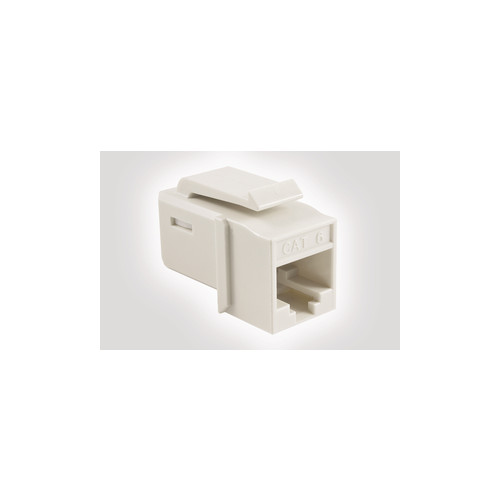 HellermannTyton HTC-C6U-KJ12/WH Cat6 Unshielded Keystone Jack Tool Free White (Box/12)