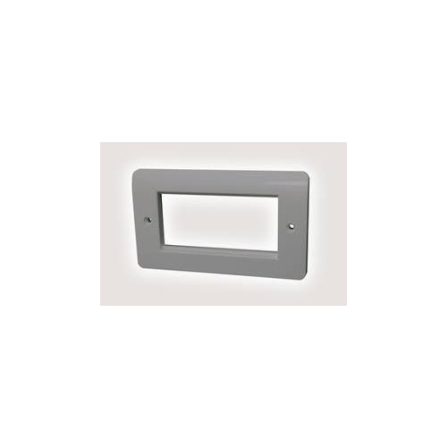 HellermannTyton HTC-FP1GOS30/DDA Single Gang Office Faceplate Accepts 2 Euro Modules Grey