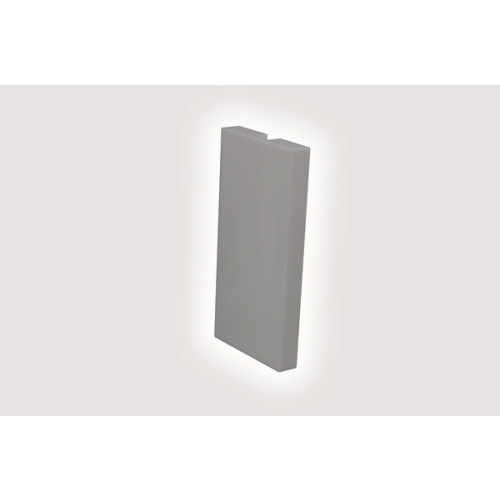 HellermannTyton HTC-FPBH100/DDA Half Blank 25mm x 50mm Euro Grey