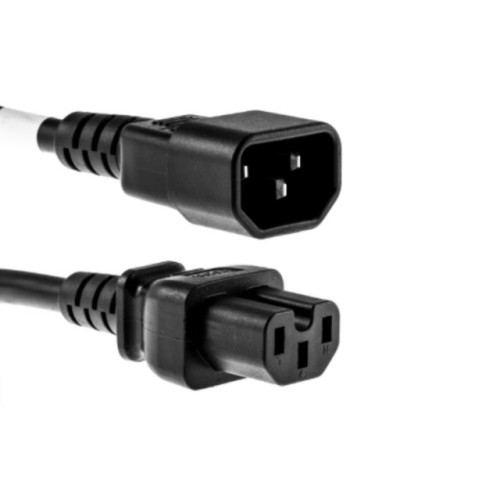CMW Ltd | 1.8m Black IEC-C14 Male to IEC-C15 Female HOT Condition H05RR-F Power Lead