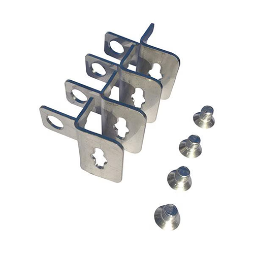 316 Stainless Steel Mounting Bracket Set for Electrical Enclosure (4 Brackets)