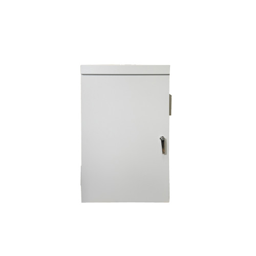 IP55 18U Wall Cabinet, 600mm Deep, with Cowled Fan & Filter Set - Grey