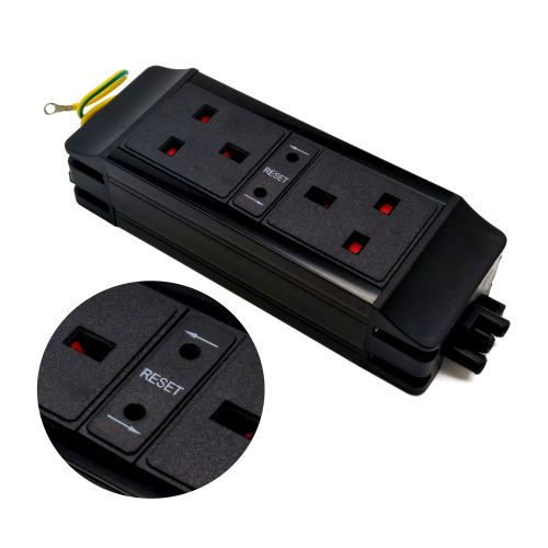 Underdesk 2 Power with 3.15A Resettable Thermal Fuses