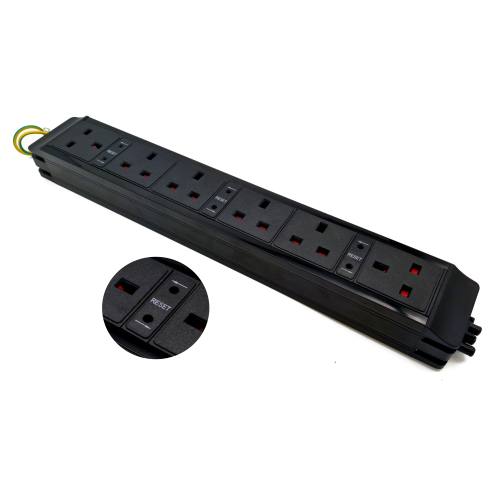 Underdesk 6 Power with 3.15A Resettable Thermal Fuses