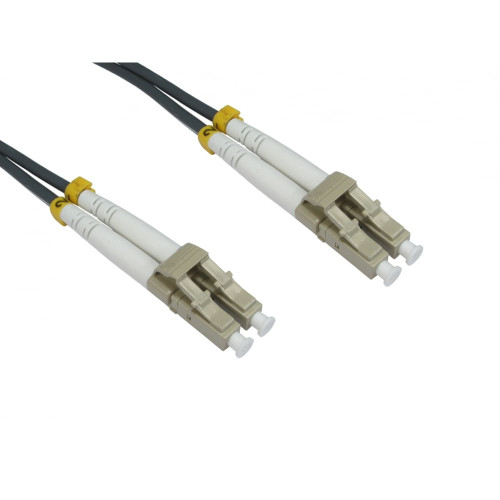 CMW Ltd Fibreoptic Patch Lead | 1m LC-LC OM1 62.5/125um - 2mm duplex patchcord GREY