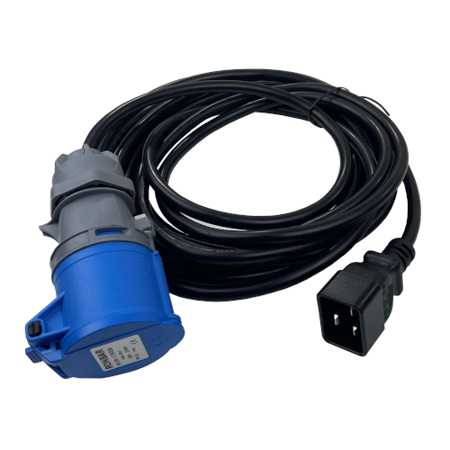 IEC C20 plug-16A commando socket- 5m lead