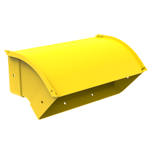 HellermannTyton GigaDuct 300mm x 100mm 45&Acirc;&deg; Vertical Up Outside Elbow With Cover Yellow