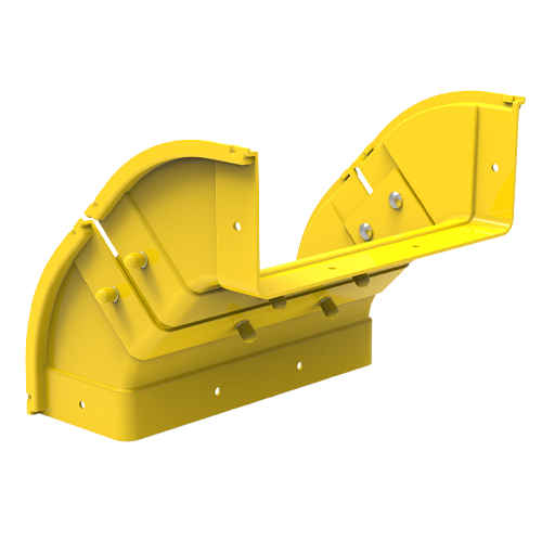 HellermannTyton GigaDuct 300mm x 100mm 90&Acirc;&deg; Vertical Up Outside Elbow No Cover Yellow