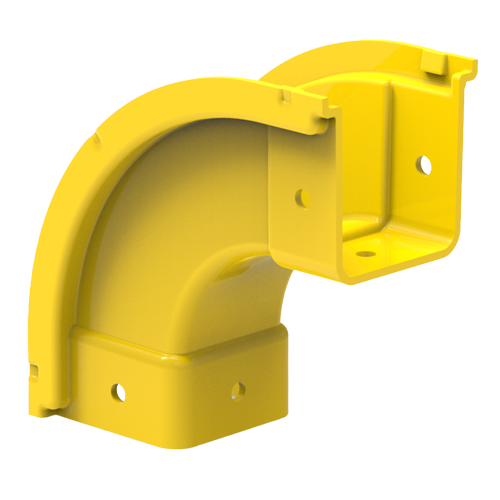 HellermannTyton GigaDuct 50mm x 50mm 90&Acirc;&deg; Vertical Up Outside Elbow No Cover Yellow