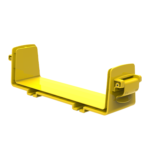 HellermannTyton GigaDuct 300mm x 100mm Toolless Coupler Yellow