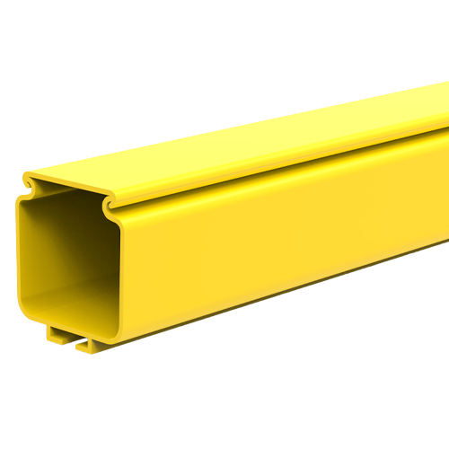 HellermannTyton GigaDuct 50mm x 50mm Duct 1.8m Length Solid With Cover Yellow