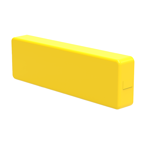 HellermannTyton GigaDuct 300mm End Cap Yellow