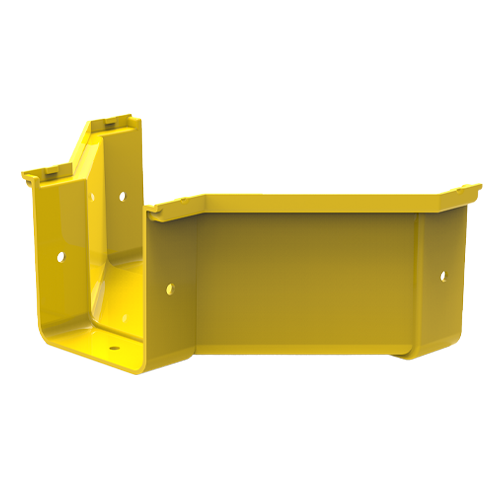 HellermannTyton GigaDuct 300mm to 100mm Reducer No Cover Yellow