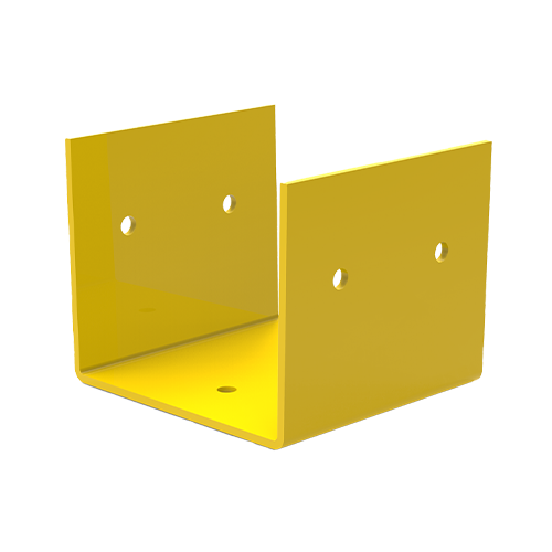 HellermannTyton GigaDuct 100mm x 100mm Manual Coupler Yellow