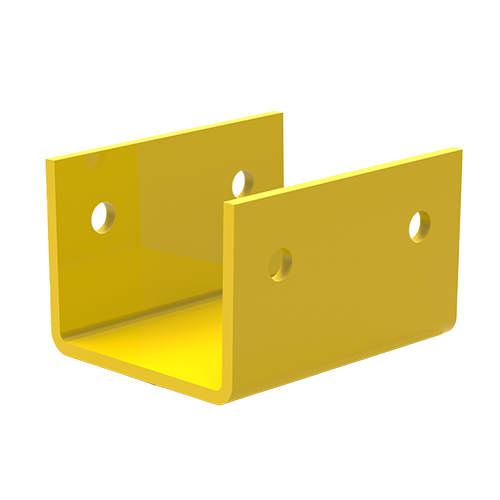 HellermannTyton GigaDuct 50mm x 50mm Manual Coupler Yellow