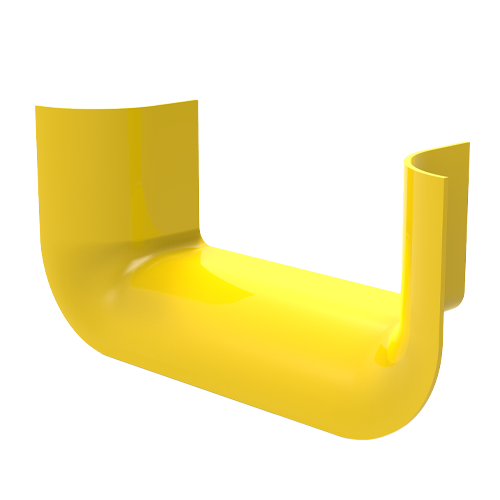 HellermannTyton GigaDuct 200mm 3 Sided Trumpet Yellow