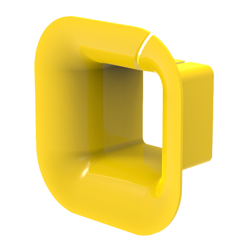 HellermannTyton GigaDuct 100mm 4 Sided Trumpet Yellow