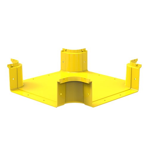 HellermannTyton GigaDuct 300mm Intersection No Cover Yellow