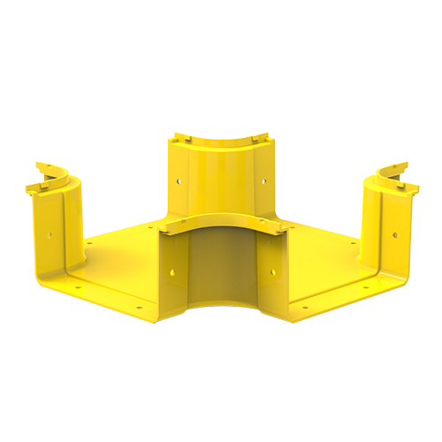 HellermannTyton GigaDuct 200mm Intersection No Cover Yellow