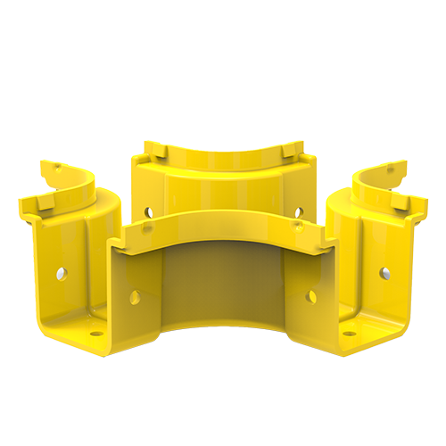 HellermannTyton GigaDuct 50mm Intersection No Cover Yellow
