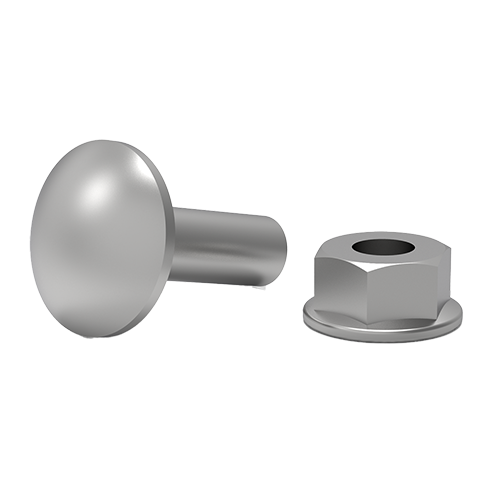 HellermannTyton GigaDuct M6 x 20mm Bolt Nut Kit 100/Pack