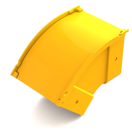 Siemon Lightways 200mm x 100mm Vertical Down 45 Degree Elbow with Cover, Yellow