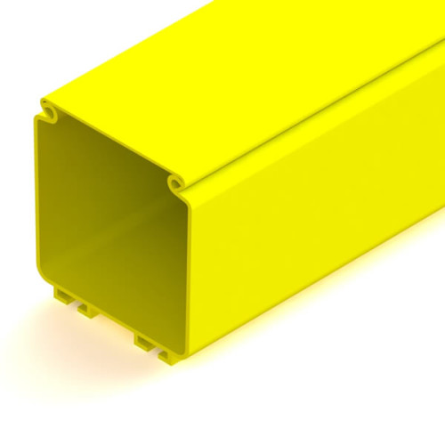 Siemon Lightways 100mm x 100mm Duct 1.8m Length, Solid with Cover, Yellow