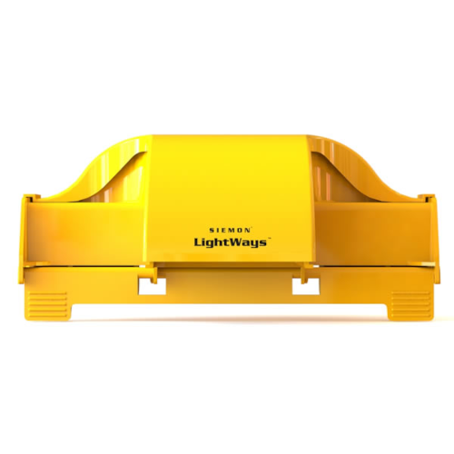 Siemon Lightways 200mm to 100mm Waterfall Outlet, Yellow