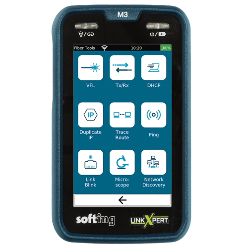 Softing LinkXpert M3 Cable and Ethernet Tester for Copper, Fibre and WiFi