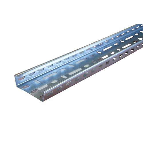 METSEC CTSL25/0050PG 50mm Medium Duty Steel Cable Tray 25mm Return Edge 3m length (3m lgth)