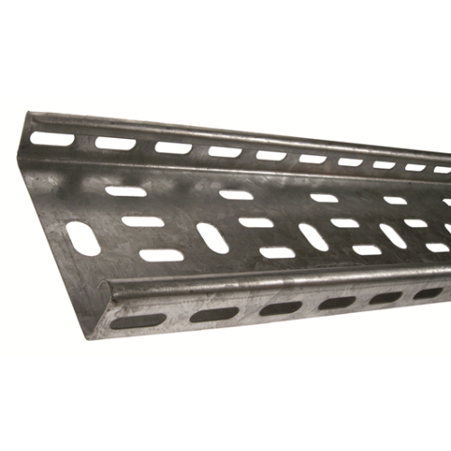 METSEC CTSL25/0075PG | 75mm Medium Duty Cable Tray 25mm Return Edge Pre Galv (3m lgth)