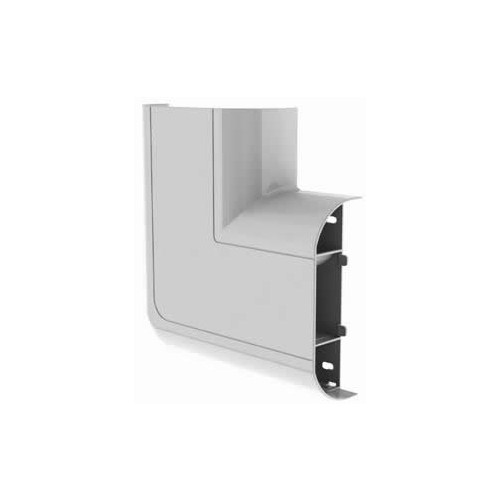 CMW Ltd, Dado Trunking | Marco Elite PVC White 3 Compartment Dado Trunking Flat Angle