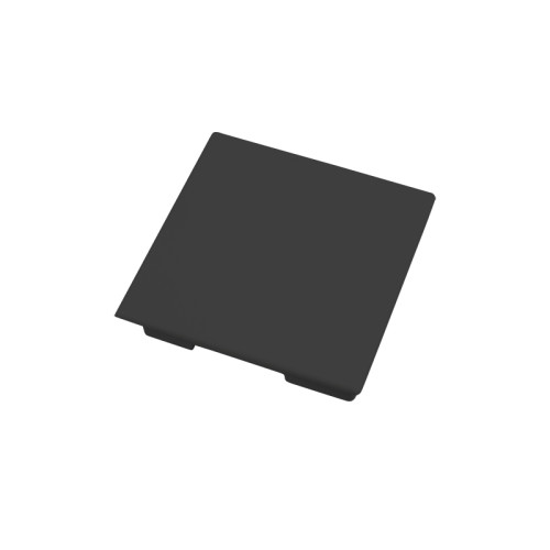 CMW Ltd, Plastic Cable trunking Dietzel Univolt uPVC, Maxi Trunking | Black Clip-on End Cap 50 x 50