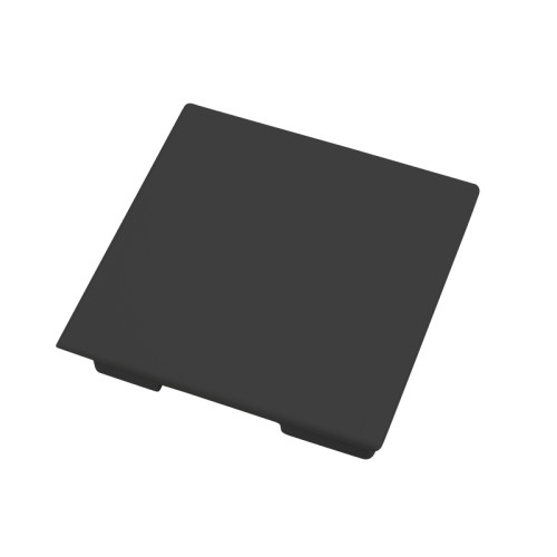 CMW Ltd, Plastic Cable trunking Dietzel Univolt uPVC, Maxi Trunking | Black Fabricated End Cap 75 x 75